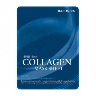 BARONESS lakštinė veido kaukė Collagen Sheet ,21 g