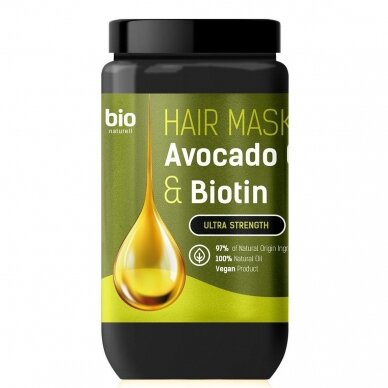 Bio Naturell Plaukų kaukė su avokadų aliejumi ir biotinu 946ml