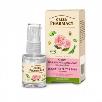 GREEN PHARMACY plaukų serumas lūžinėjantiems galiukams, 30 ml