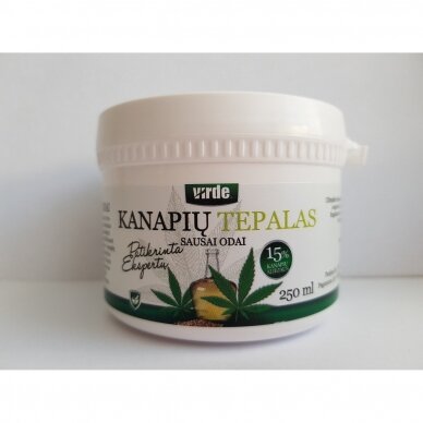 Kanapių tepalas VIRDE sausai odai 250ml