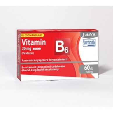 MAISTO PAPILDAS VITAMINAS B6 60TAB. "JUTAVIT"