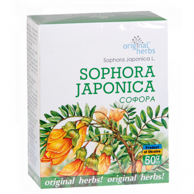 ORIGINAL HERBS Japoninė safora (japoninis svirmedis) 50g