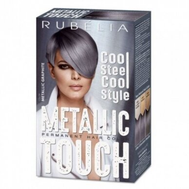 RUBELLA plaukų dažai Metallic Touch Grafitas, 2x50x15 ml