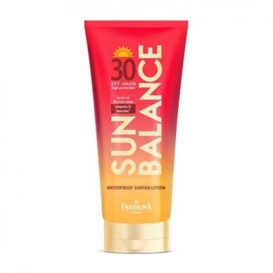 SUN BALANCE įdegio losjonas atsparus vandeniui SPF30 , 150 ml