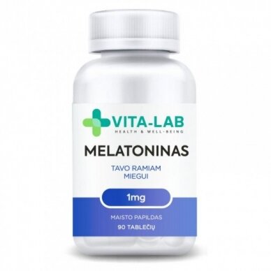 VITA-LAB maisto papildas Melatoninas 1 mg, N90